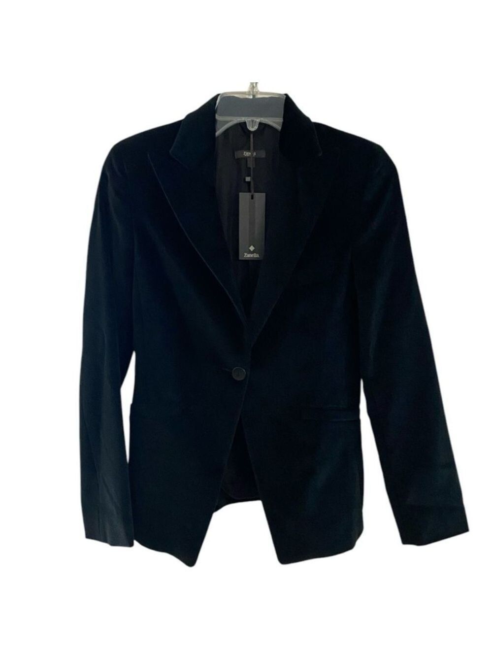 Zanella Chloe velour Black Women's Blazer Sz 4 NWT